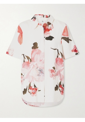 Aje - Vacation Floral-print Linen-blend Shirt - Multi - UK 4,UK 6,UK 8,UK 10,UK 12,UK 14,UK 16