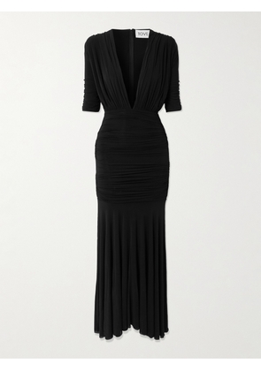 TOVE - Yana Ruched Stretch-jersey Maxi Dress - Black - FR 34,FR 36,FR 38,FR 40,FR 42