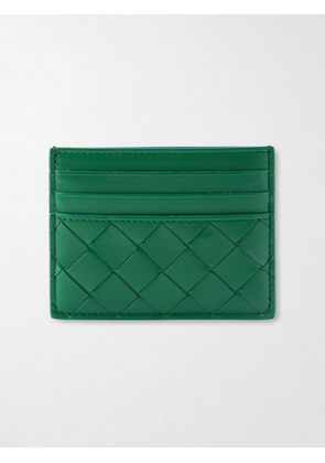 Bottega Veneta - Intrecciato Leather Cardholder - Green - One size