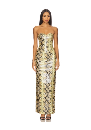 Kim Shui Mitchell Snakeskin Dress in Multi. Size L. Also in M, S, XS.