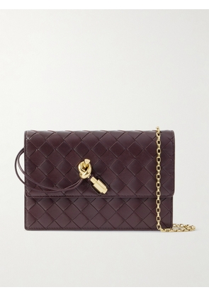 Bottega Veneta - Intrecciato Leather Pouch - Burgundy - One size