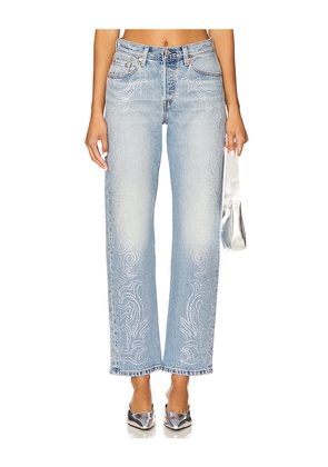 LEVI'S 501 Curve Jeans in Blue. Size 24. Also in 26, 25, 28, 29, 30, 27, 31.