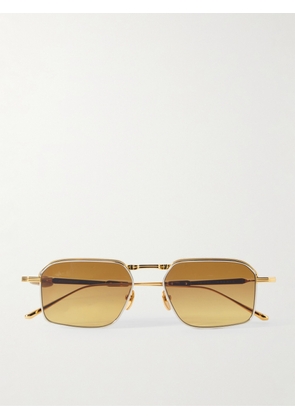 Jacques Marie Mage - Koenig Square-frame Gold-tone Sunglasses - One size
