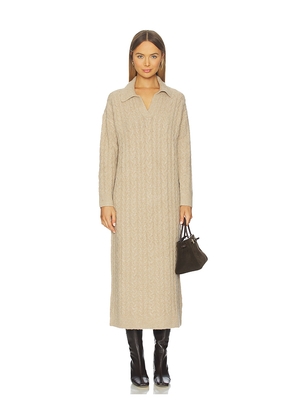 Line & Dot Emila Maxi Dress in Beige. Size M. Also in S, XS, L.