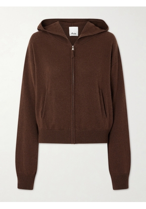 Allude - Wool And Cashmere-blend Hoodie - Brown - x small,small,medium,large,x large