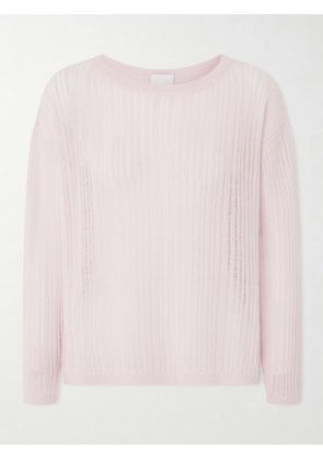 Allude - Ribbed-knit Cashmere Sweater - Pink - x small,small,medium,large,x large,xx large