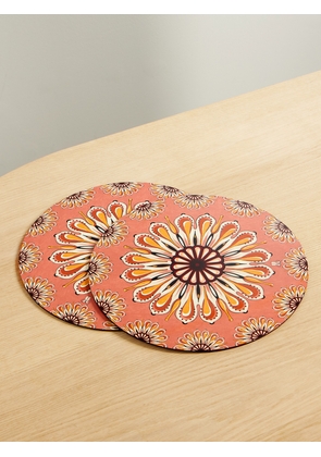 La DoubleJ - Set Of Two Wood Placemats - Neutrals - One size