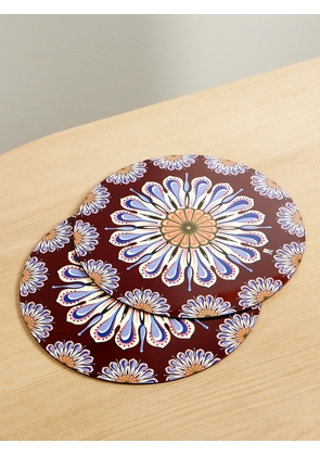 La DoubleJ - Set Of Two Wood Placemats - Multi - One size