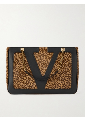 Valentino Garavani - Viva Superstar Medium Leopard-print Calf Hair Shoulder Bag - Animal print - One size