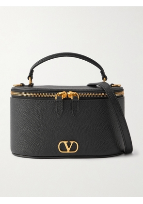 Valentino Garavani - Vanity Case Textured-leather Shoulder Bag - Black - One size