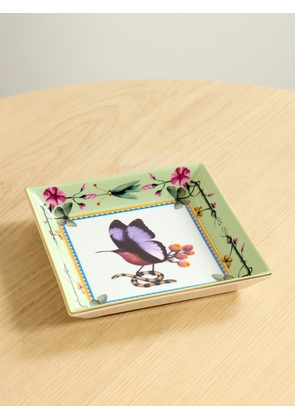 La DoubleJ - + Beto Val Gold-plated Porcelain Trinket Tray - Multi - One size