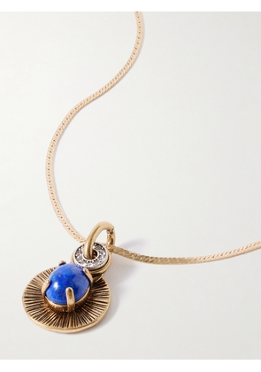 MAISON MAYLE - Soli Bon Gold-plated, Lapis Lazuli And Crystal Necklace - Blue - One size