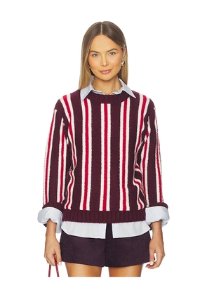 Maude Club Drew Sweater in Burgundy. Size M. Also in S, XS.