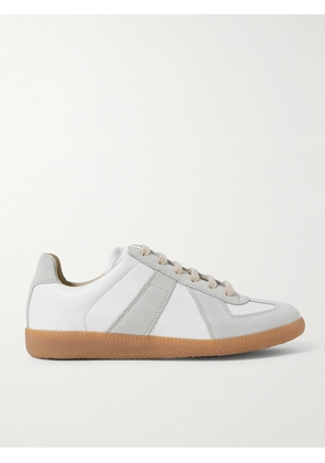 Maison Margiela - Replica Leather And Suede Sneakers - Off-white - IT35,IT35.5,IT36,IT36.5,IT37,IT37.5,IT38,IT38.5,IT39,IT39.5,IT40,IT40.5,IT41