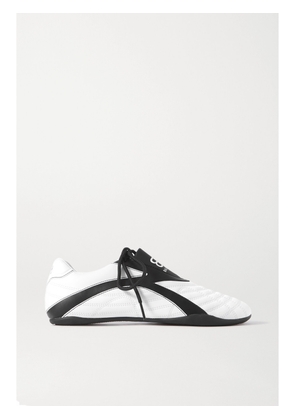Balenciaga - Zen Two-tone Quilted Faux Leather Sneakers - White - IT34,IT35,IT36,IT37,IT38,IT39,IT40,IT41,IT42