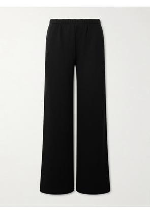 ÉTERNE - Embroidered Cotton And Modal-blend Jersey Sweatpants - Black - x small,small,medium,large
