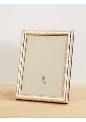 L'Objet - Stars Swarovski Crystal-embellished Gold-plated 4x6 Picture Frame - One size