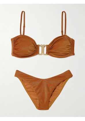 Zimmermann - Daylight Metallic Bandeau Bikini - 01,2,3,4