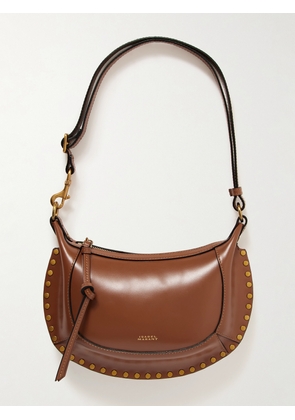 Isabel Marant - Oskan Moon Studded Leather Shoulder Bag - Brown - One size