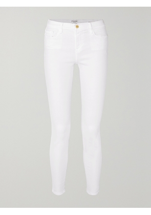 FRAME - Le Color Mid-rise Skinny Jeans - White - 23,24,25,26,27,28,29,30,31,32,33,34