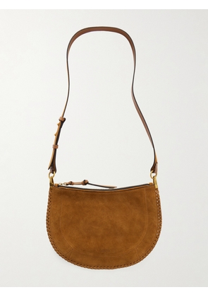 Isabel Marant - Oskan Soft Whipstitched Suede Shoulder Bag - Brown - One size