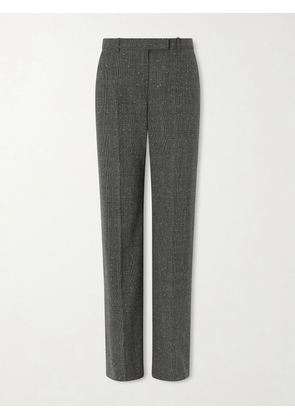 MCQUEEN - Prince Of Wales Wool Straight-leg Pants - Gray - IT40,IT42,IT44,IT46