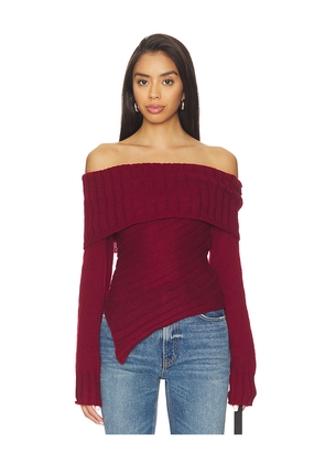 Line & Dot Betty Sweater in Burgundy. Size L. Also in S, XS.