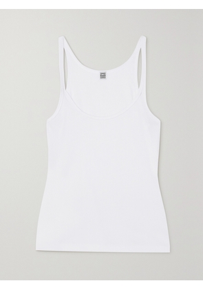 TOTEME - + Net Sustain Ribbed Stretch Organic Cotton-jersey Tank - White - x small,small,medium,large