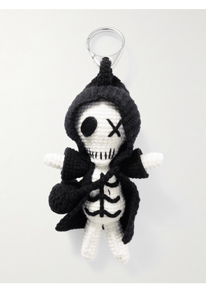 MCQUEEN - Doll Crocheted Cotton-blend Charm - Black - One size