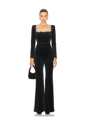 Nadine Merabi Kimberly Jumpsuit in Black. Size 12/XL. Also in 4/S, 6/SM.