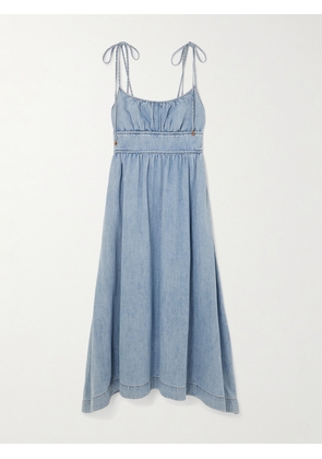 Zimmermann - Wanderlust Denim Midi Dress - Blue - 00,1,2,3,4