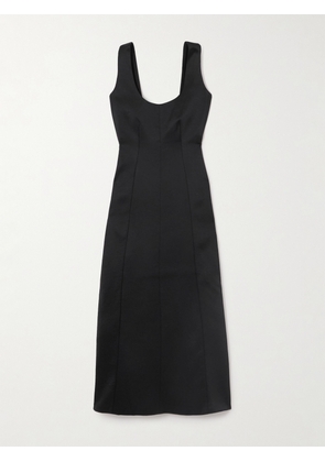 Proenza Schouler White Label - Isabelle Paneled Crepe Midi Dress - Black - US0,US2,US4,US6,US8,US10,US12