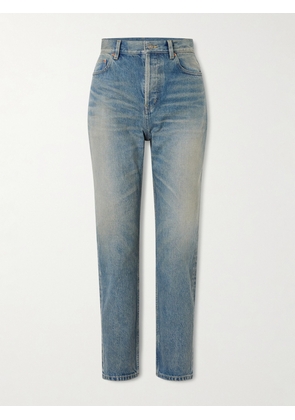 SAINT LAURENT - High-rise Slim-leg Jeans - Blue - 24,25,26,27,28,29,30,31