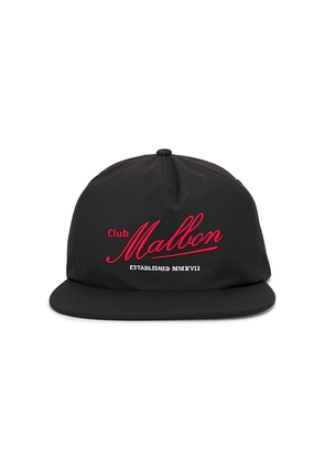 Malbon Golf Members Snapback Hat in Brick.