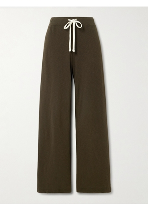 James Perse - Cotton-terry Track Pants - Brown - 01,2,3,4