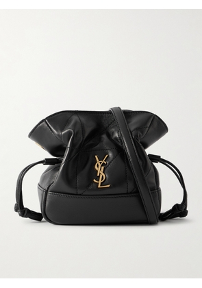 SAINT LAURENT - Jamie Quilted Leather Bucket Bag - Black - One size