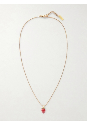 SAINT LAURENT - Gold-tone And Enamel Necklace - M