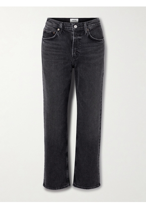 AGOLDE - Valen Mid-rise Straight-leg Jeans - Black - 23,24,25,26,27,28,29,30,31,32