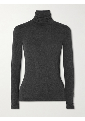 AGOLDE - Pascale Stretch-jersey Turtleneck Top - Gray - x small,small,medium,large,x large
