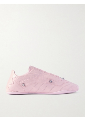Balenciaga - City Studded Crinkled-leather Sneakers - Pink - IT36,IT37,IT38,IT39,IT40,IT41