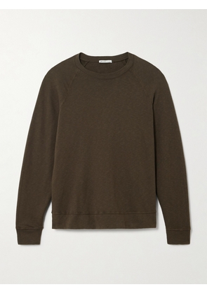 James Perse - Supima Cotton-terry Sweatshirt - Brown - 01,2,3,4