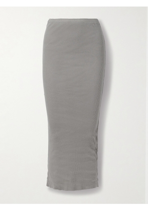 James Perse - Ribbed Cotton And Cashmere-blend Maxi Skirt - Green - 01,2,3