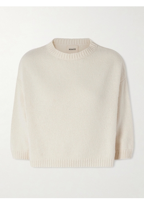 KHAITE - Sabina Cashmere Sweater - Cream - x small,small,medium,large,x large