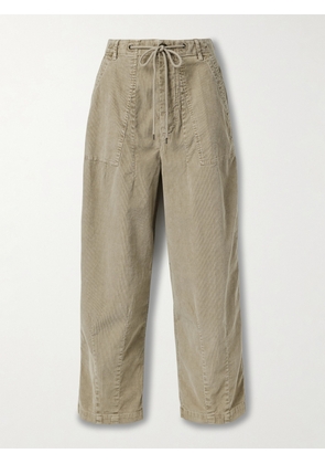 James Perse - Cotton-blend Corduroy Barrel-leg Pants - Neutrals - 25,26,27,28,29