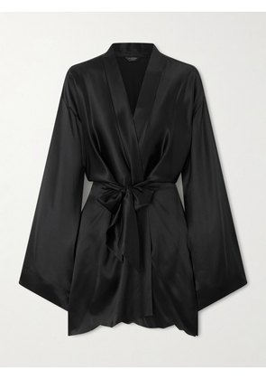 Balenciaga - Belted Silk-satin Mini Wrap Dress - Black - IT32,IT34,IT36,IT38,IT40,IT42,IT50