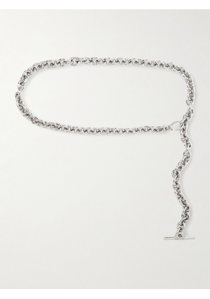 MCQUEEN - Silver-tone Chain Belt - One size