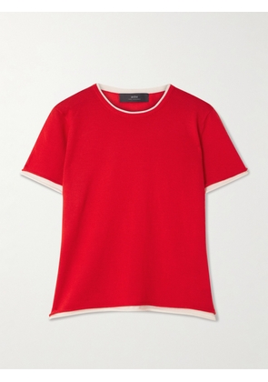 Arch4 - Selcombe Layered Two-tone Organic Cashmere Top - x small,small,medium,large,x large