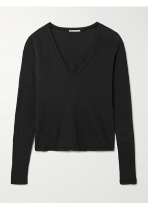 James Perse - Cotton-jersey T-shirt - Black - 01,2,3,4