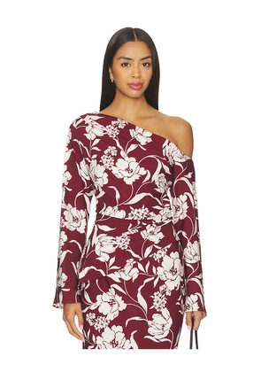 MINKPINK Freda Top in Wine. Size L. Also in XS, S, M.