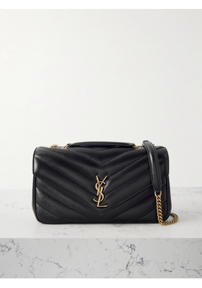 SAINT LAURENT - Loulou Medium Quilted Leather Shoulder Bag - Black - One size